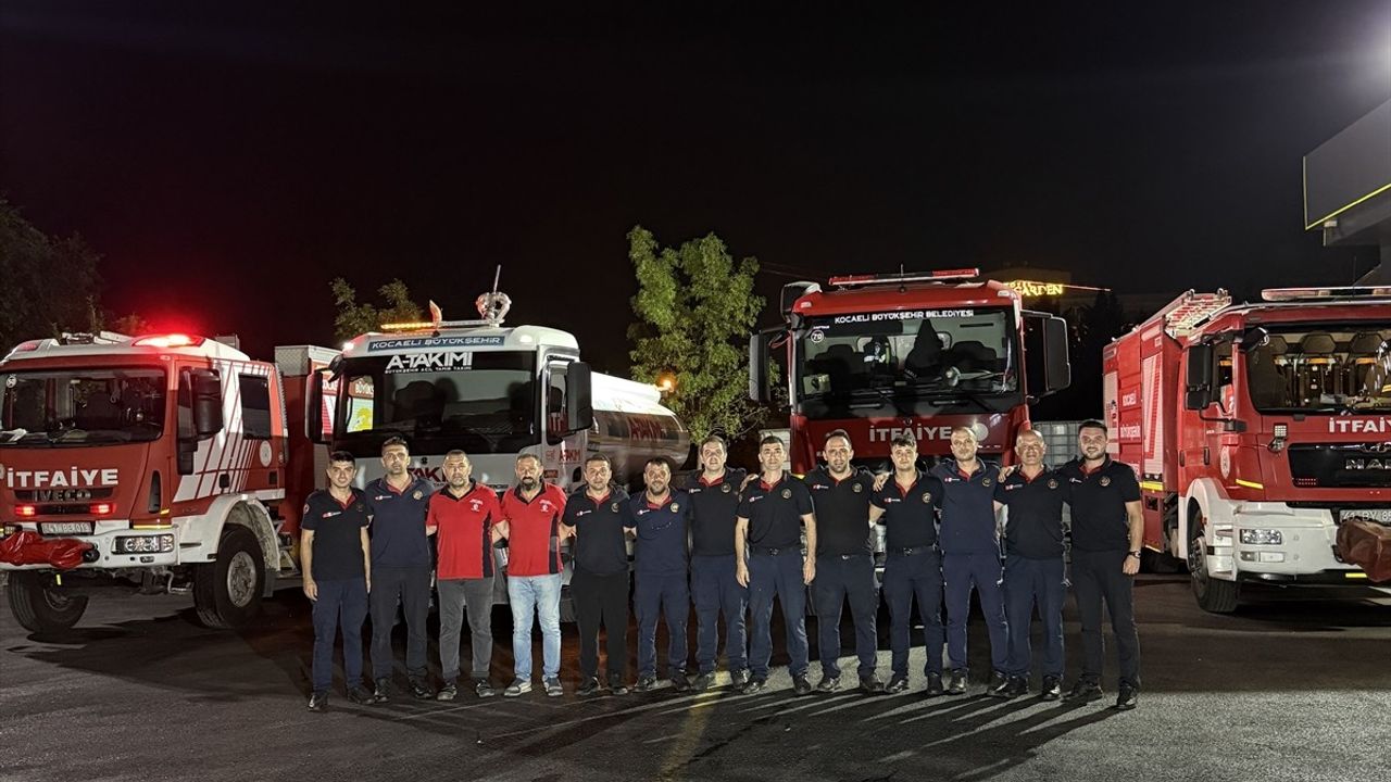 Kocaeli Büyükşehir Belediyesi Orman Yangınına Müdahale İçin Karabük'te