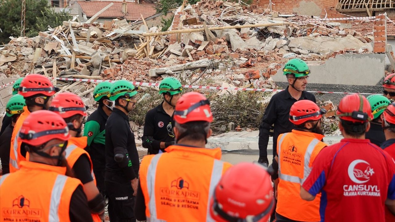 Konya'da Gerçekleştirilen Deprem Tatbikatı