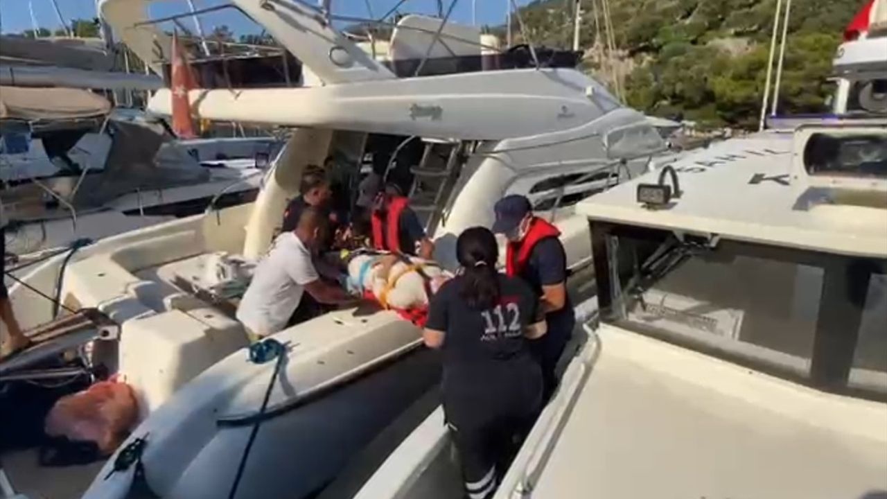 Muğla Açıklarında Motor Yatta Yaralanma Olayı