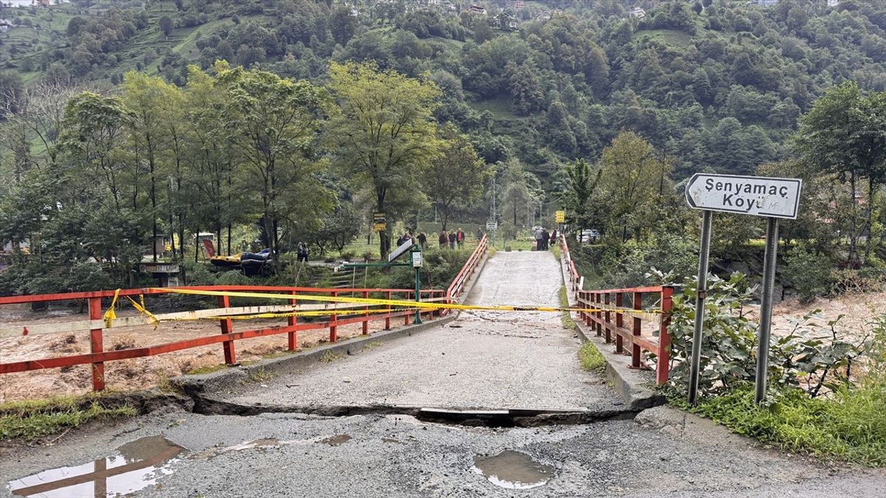 Rize'de Sağanak Yağış Sonrası Heyelan ve Sel Olayları