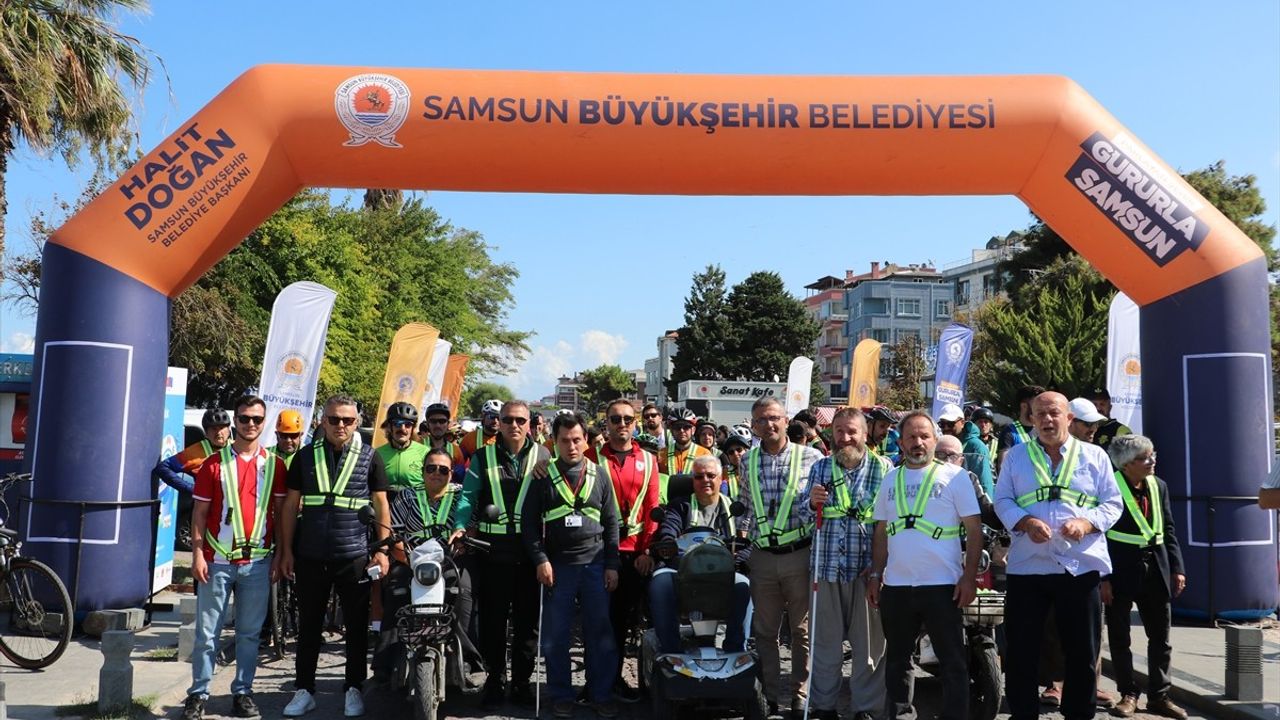 Samsun'da Arabasız Gün Etkinliği Gerçekleşti