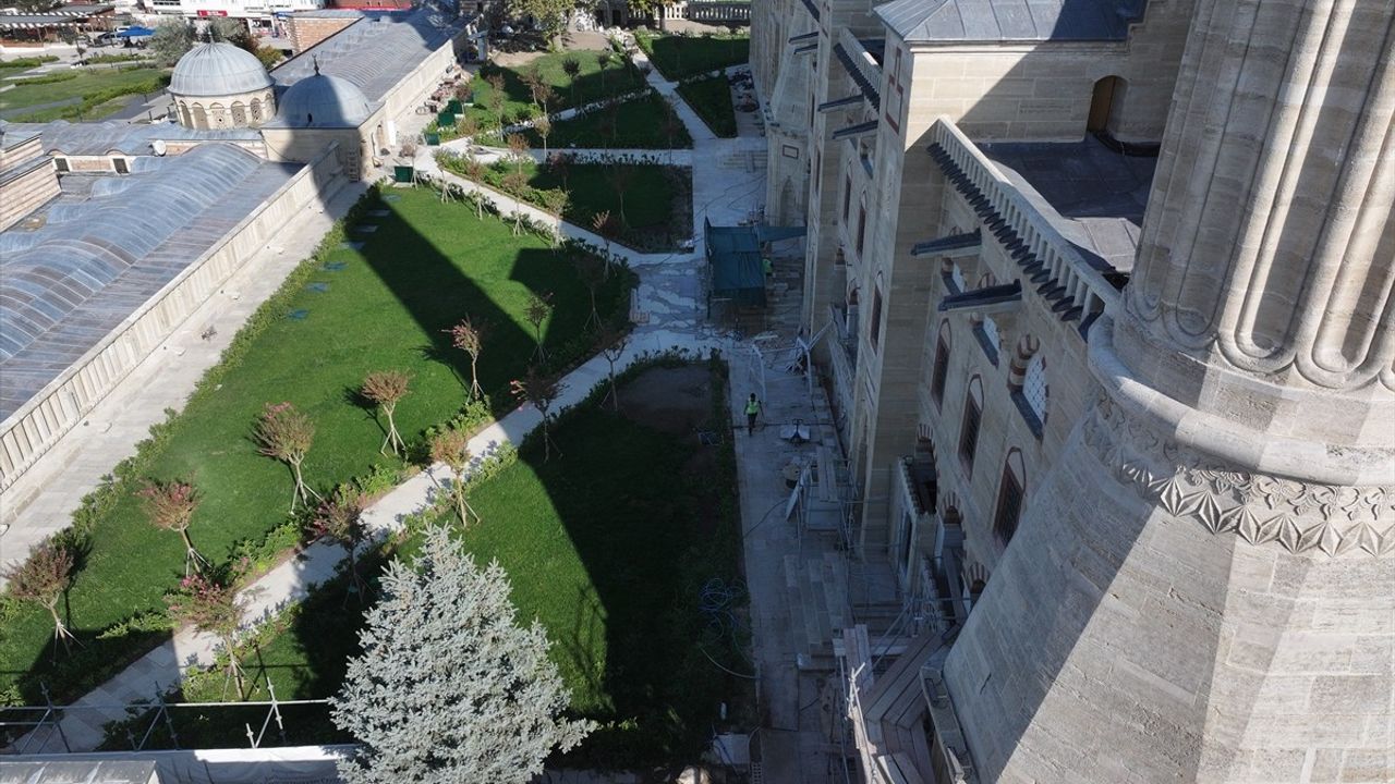 Selimiye Camii'nde Restorasyon Çalışmaları Sona Ermek Üzere