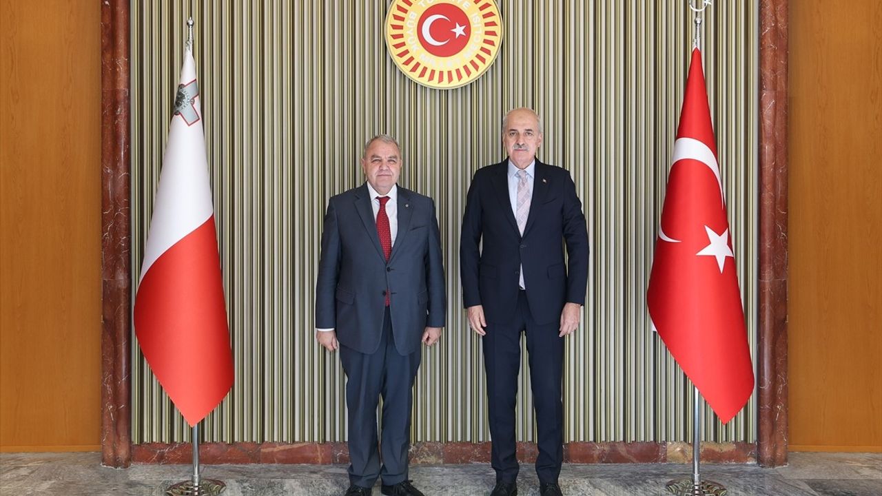 TBMM Başkanı Kurtulmuş, Malta Temsilciler Meclisi Başkanı ile Görüştü