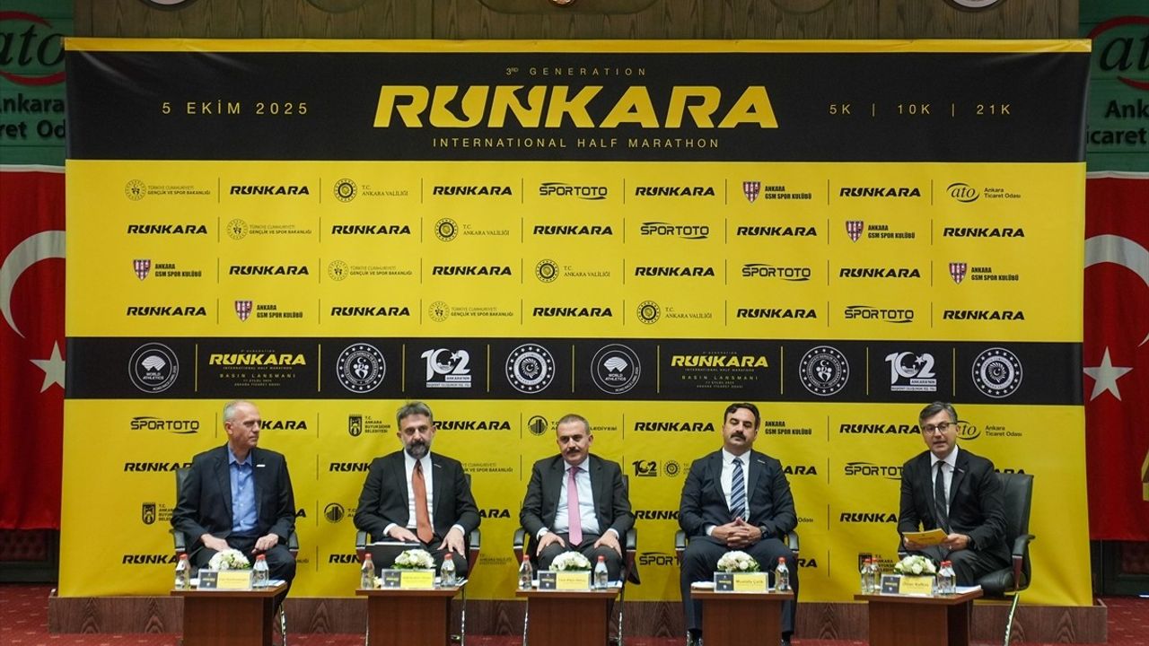 Uluslararası Runkara Yarı Maratonu Basın Toplantısı Düzenlendi