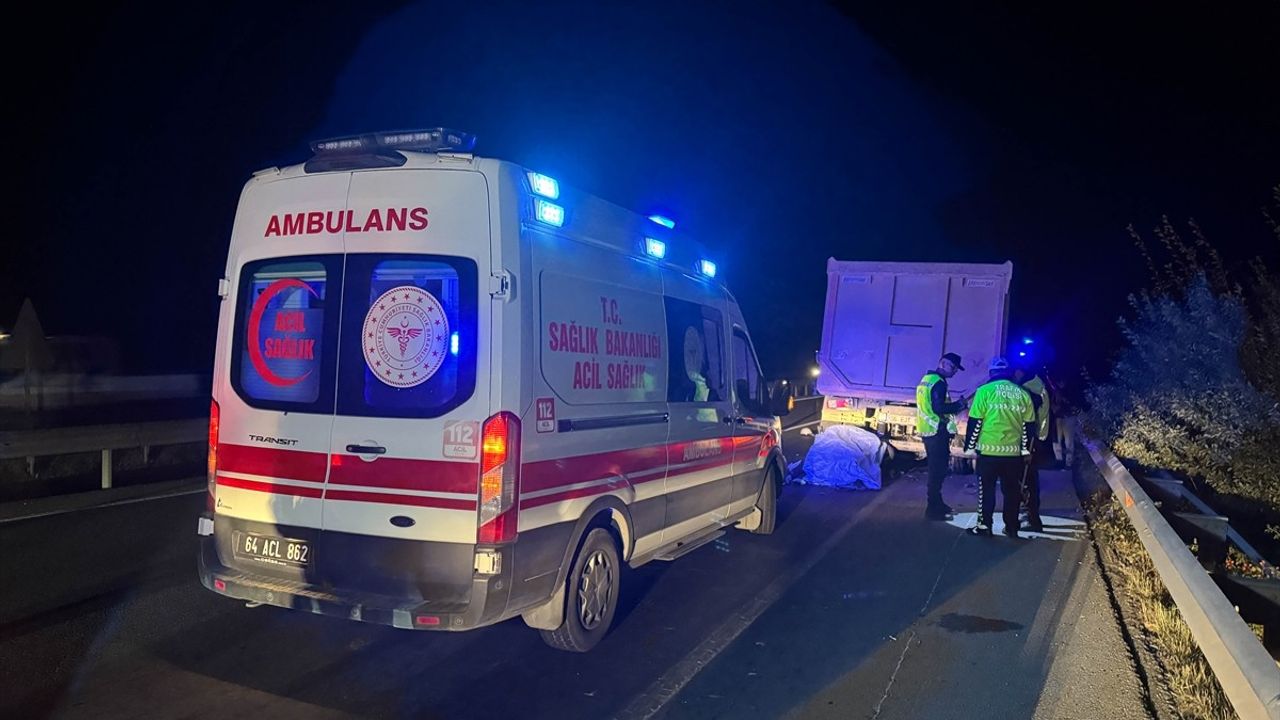 Uşak'ta Motosiklet Kazası: Bir Hayat Kaybedildi