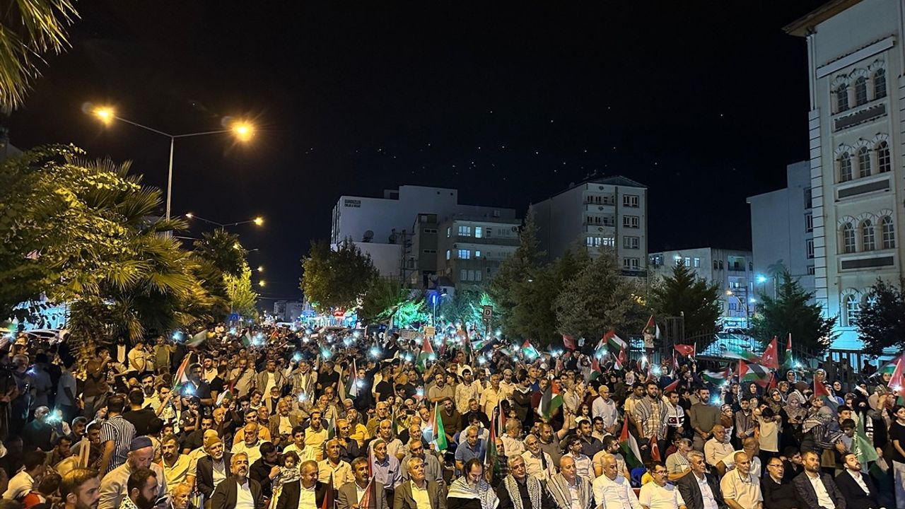 Adıyaman'da Gazze'ye Destek Gösterisi
