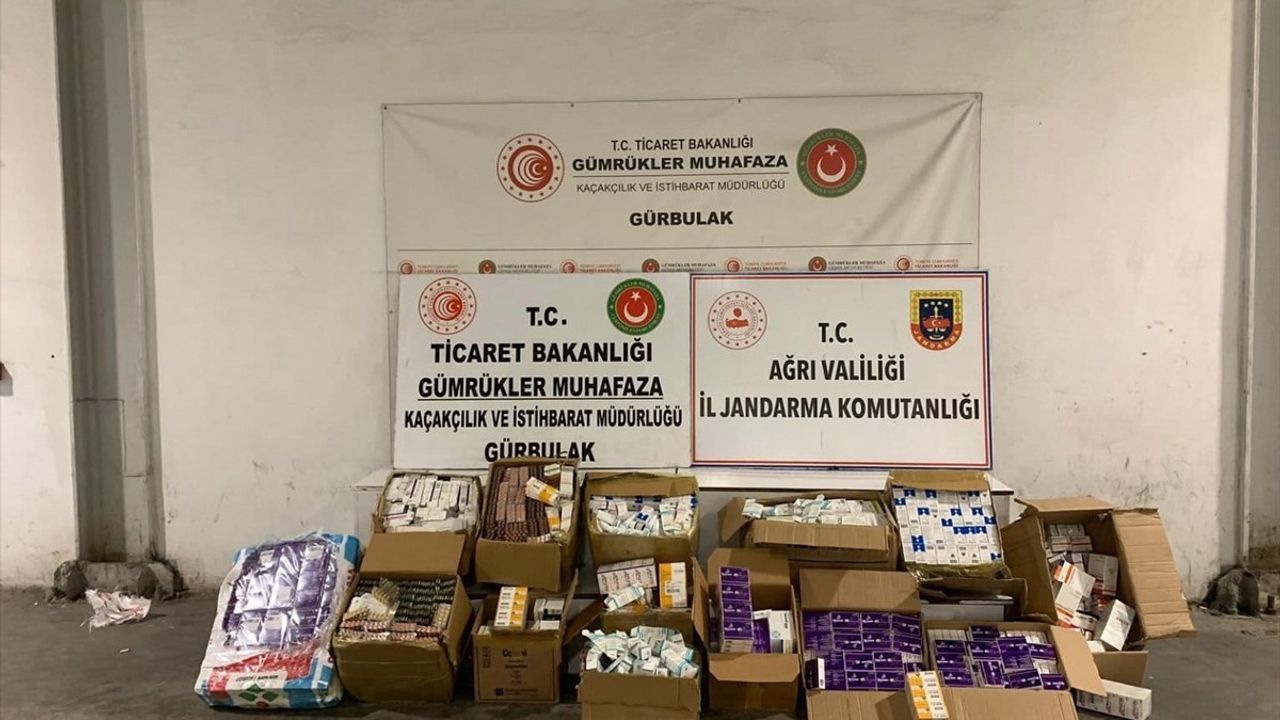 Ağrı'da Gümrük Kaçağı İlaç ve Tıbbi Malzeme Operasyonu