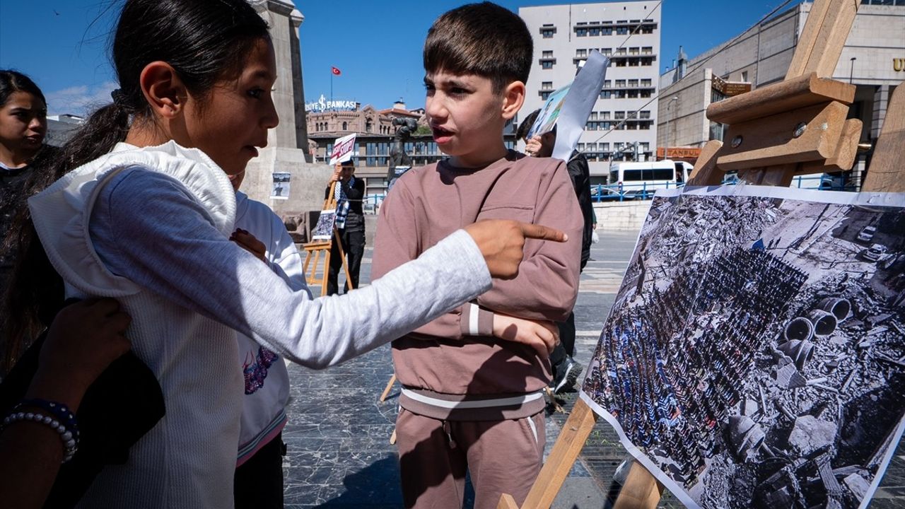 AK Parti Altındağ Gençlik Kolları'ndan Gazze Protestosu