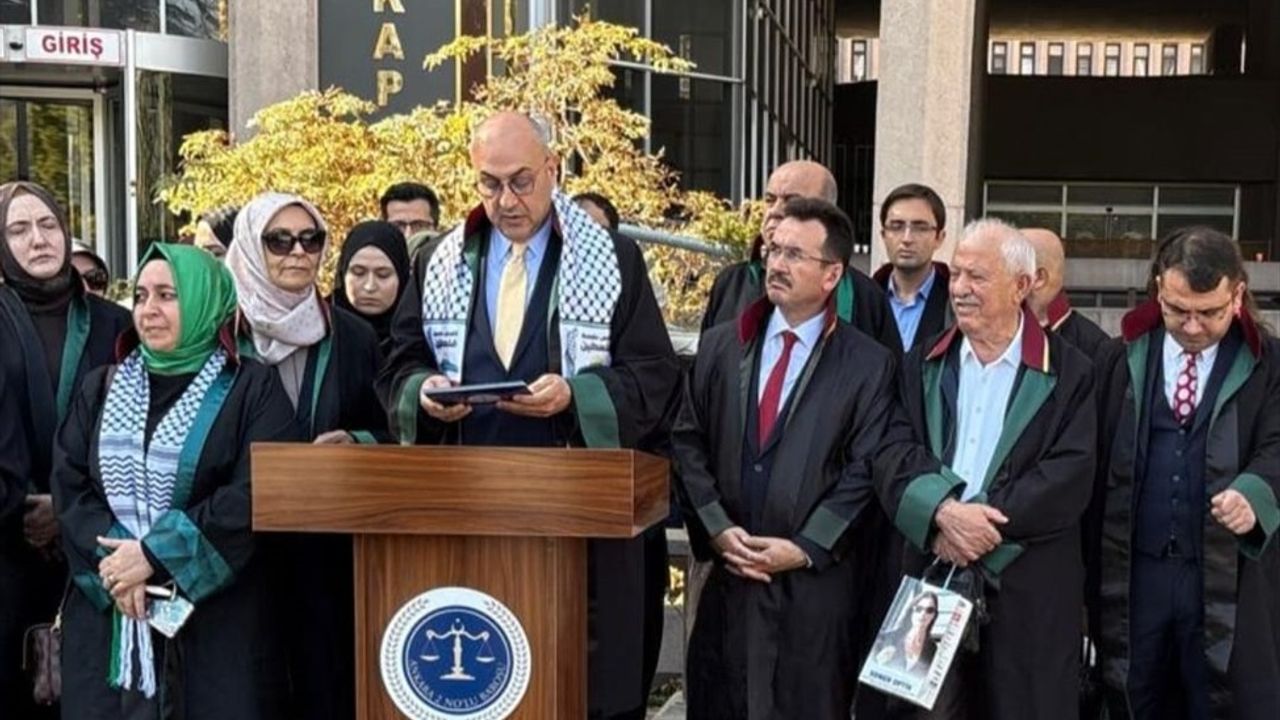 Ankara'da Hukukçular Gazze İçin Ses Yükseltti