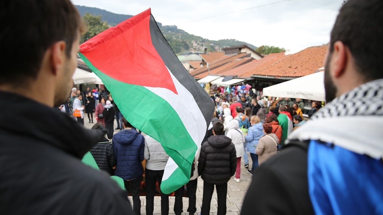 Bosna Hersek'ten Küresel Sumud Filosu'na Destek Yürüyüşü