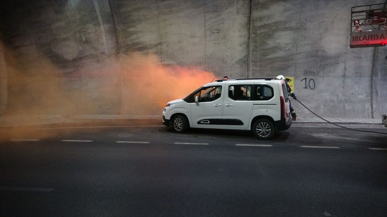 Çanakkale Troya Tüneli'nde Trafik Kazası Tatbikatı Gerçekleştirildi
