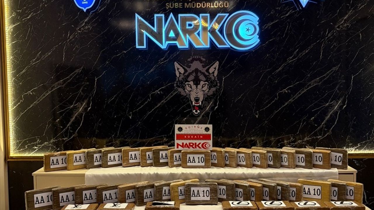 Edirne'de Tırda 68 Kilo Kokain Ele Geçirildi