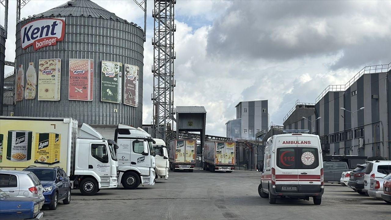 Edirne'de Yağ Fabrikasında Patlama: İki İşçi Yaralandı