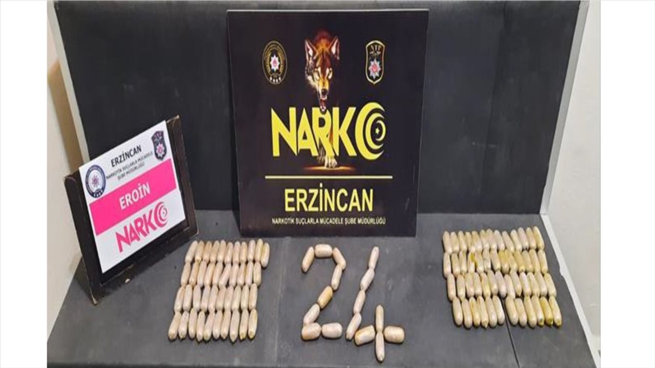 Erzincan'da Uyuşturucu Kaçakçılığı Operasyonu
