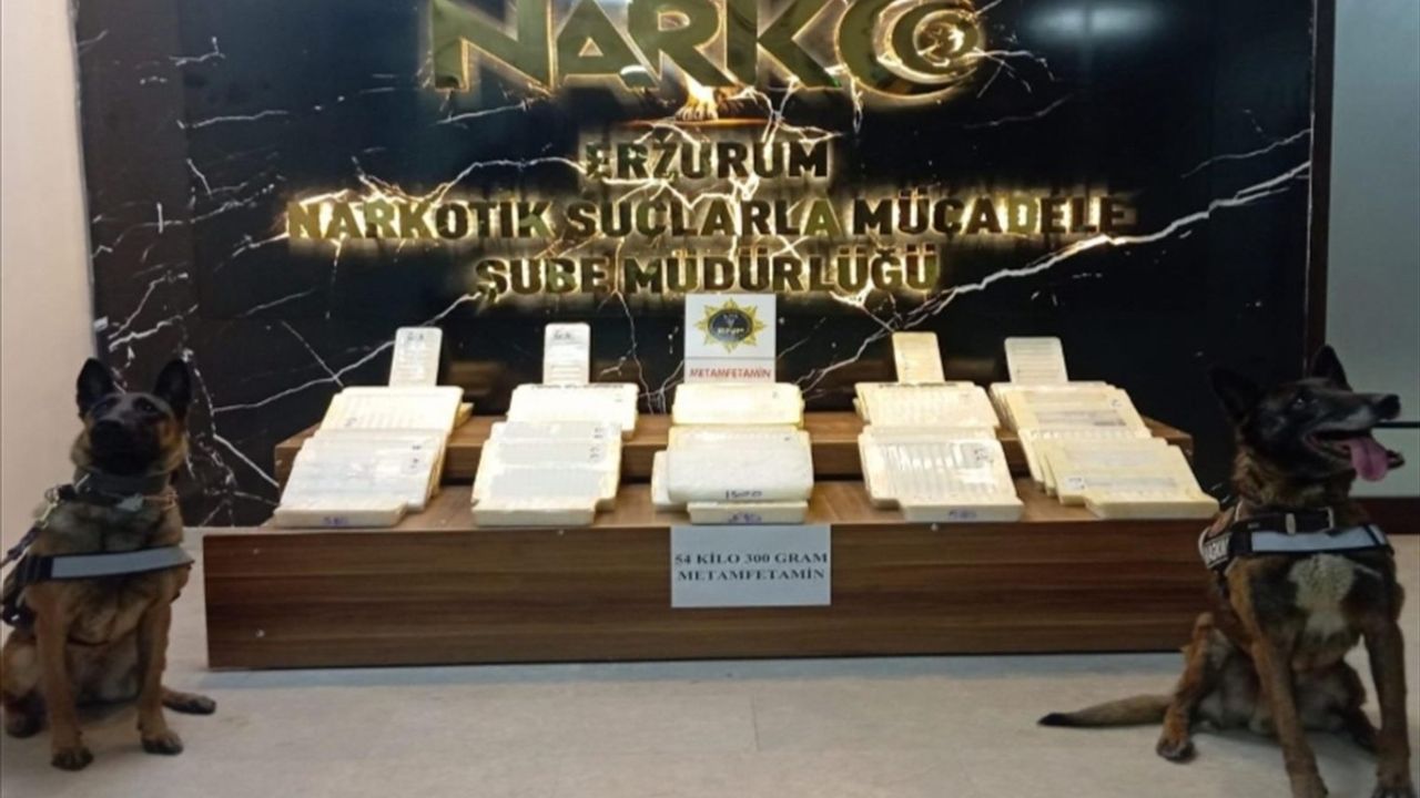 Erzurum'da Uyuşturucu Operasyonu: 54 Kilogram Ele Geçirildi