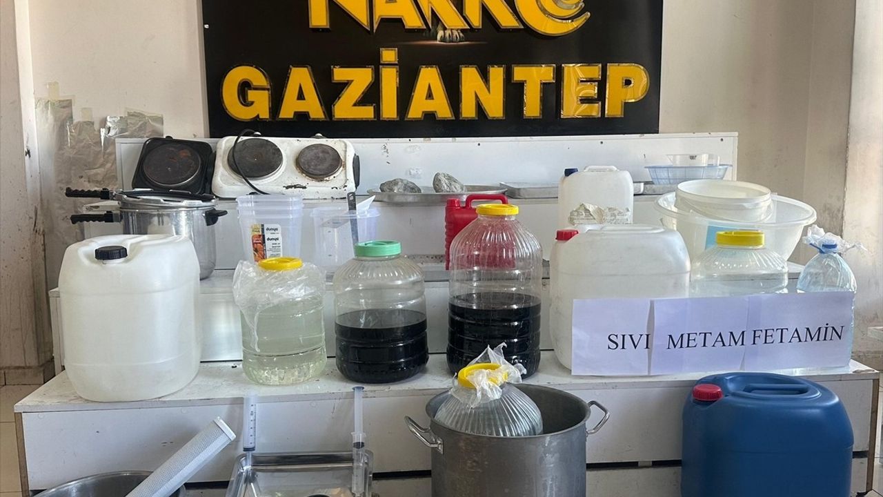 Gaziantep'te Uyuşturucu İmalatına Operasyon: 3 Tutuklama