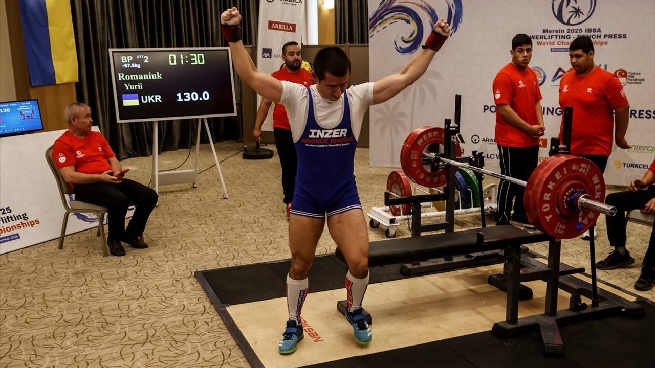 Görme Engelliler Dünya Halter Şampiyonası Mersin'de Düzenleniyor