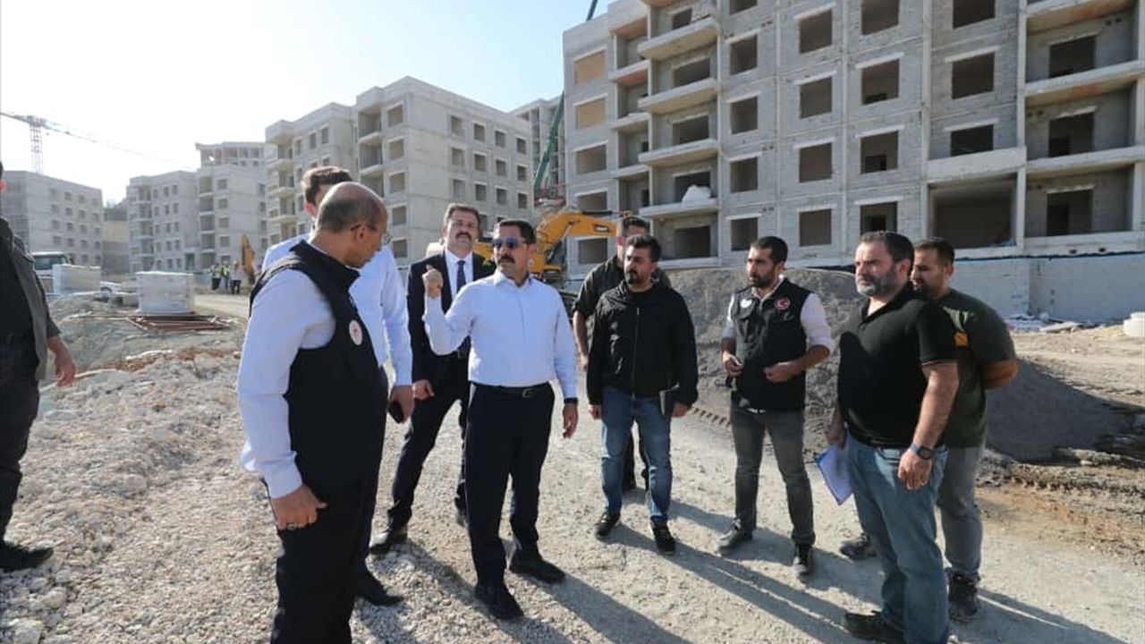 Hatay Antakya'da Afet Konutları İnşaatı Devam Ediyor