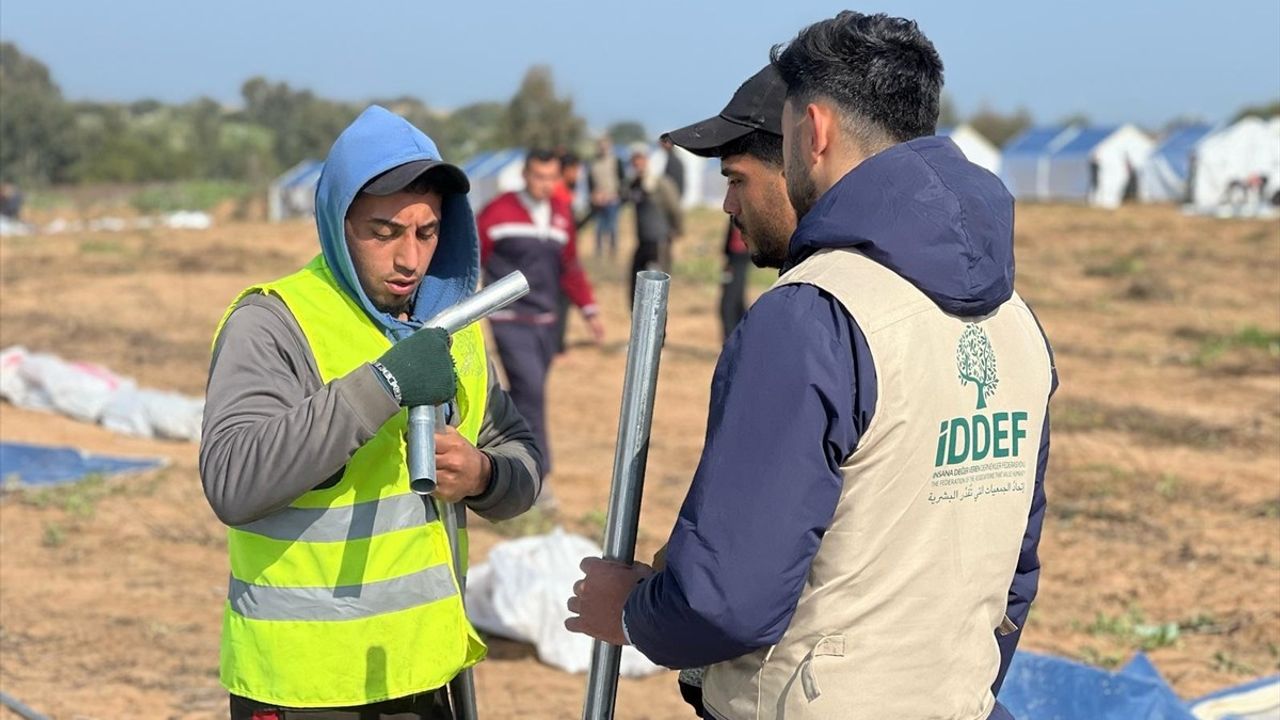 İDDEF, Gazze'ye 500 Çadır Gönderdi