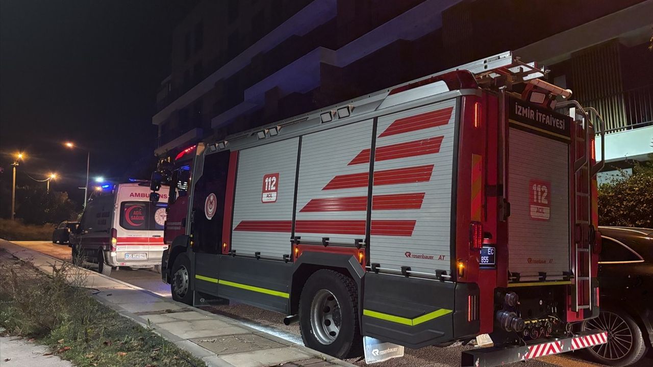 İzmir Gaziemir'de Yangın Panic Yaratmadı