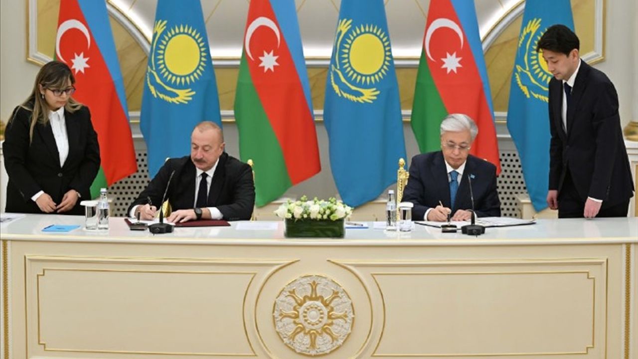 Kazakistan ve Azerbaycan Arasında 15 Anlaşma İmzalandı