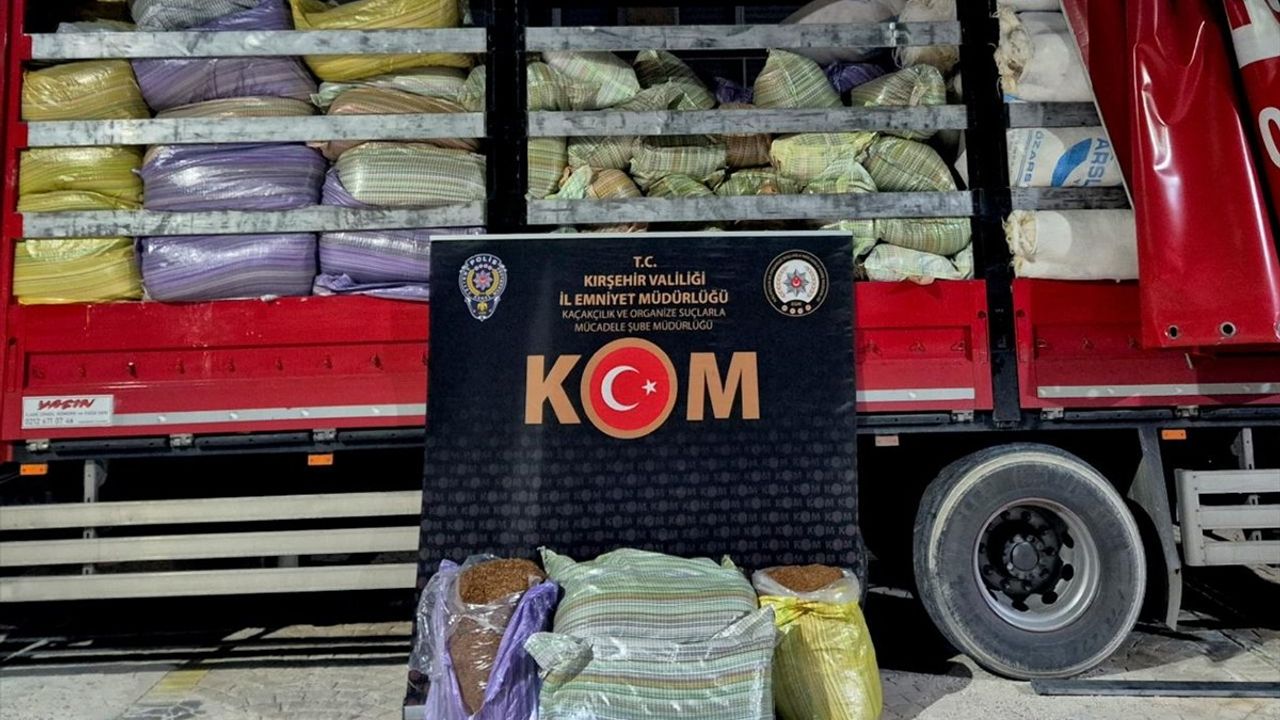 Kırşehir'de 5 Ton Kaçak Tütün Ele Geçirildi