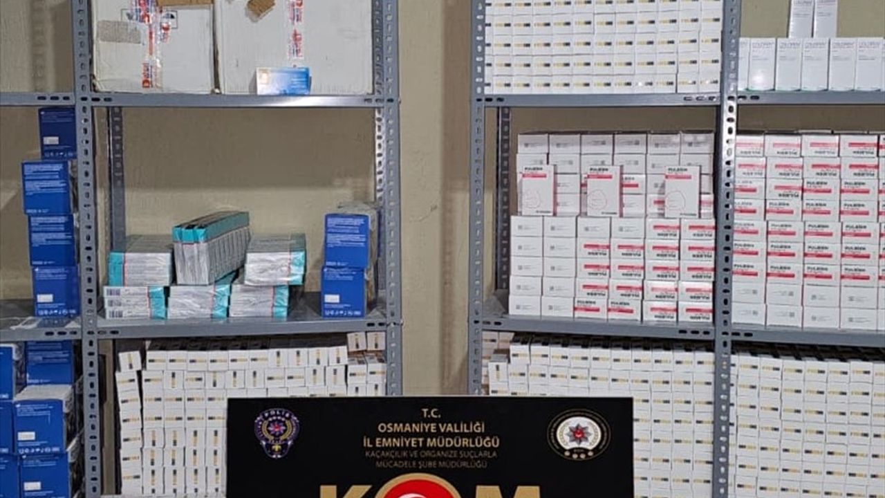 Osmaniye'de 250 Bin Tarihi Geçmiş İlaca El Konuldu