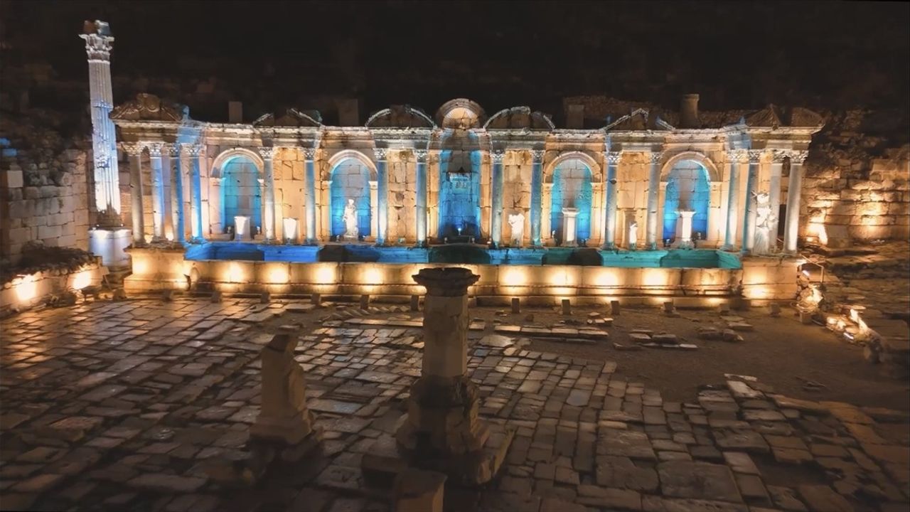 Sagalassos Antik Kenti'nde Gece Müzeciliği Hazırlıkları Devam Ediyor