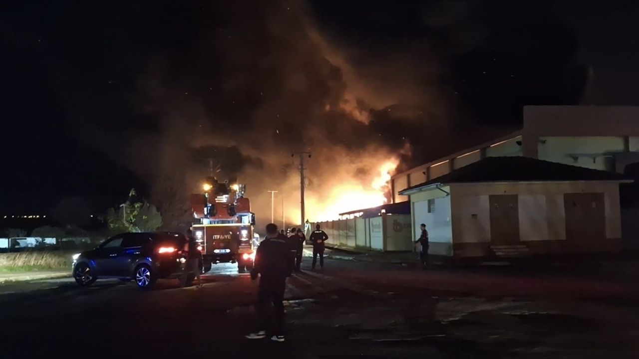 Samsun'da Geri Dönüşüm Fabrikasındaki Yangın Kontrol Altında