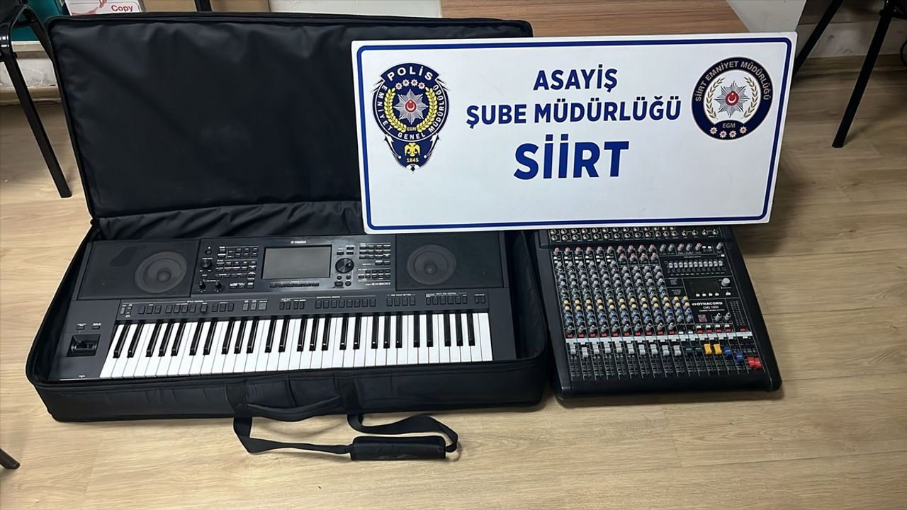 Siirt'te Düğün Salonundan Hırsızlık: 2 Şüpheli Tutuklandı