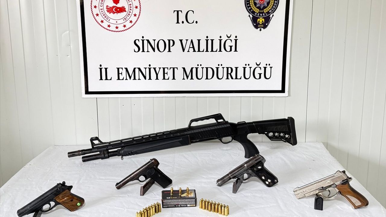 Sinop'ta Silah Kaçakçılığı Operasyonu: 3 Gözaltı