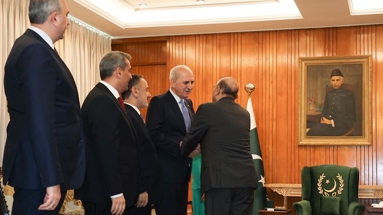 TBMM Başkanı Kurtulmuş, Pakistan Cumhurbaşkanı Zerdari ile Görüştü