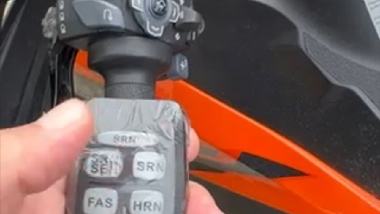 Tekirdağ'da Usulsüz Siren Kullanan Motosiklet Sürücüsüne Cezası