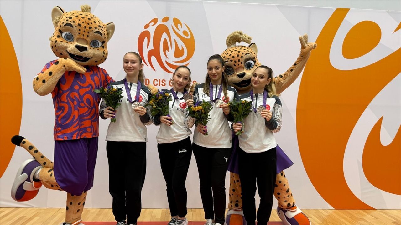 Trampolin Cimnastik Kadın Milli Takımı Bronz Madalya Kazandı