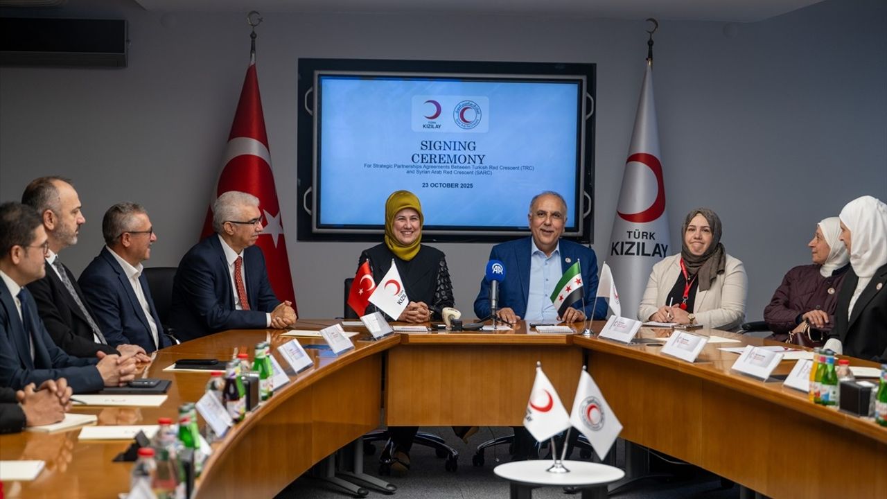 Türk Kızılay ve Suriye Arap Kızılayı Arasında İşbirliği Protokolü İmzalandı