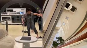 Moskova'daki Alışveriş Merkezinde Sıcak Su Borusu Patladı