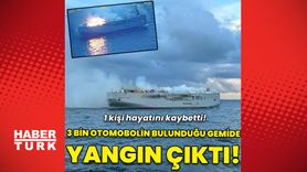 Almanya'dan Mısır'a Otomobil Taşıyan Kargo Gemisinde Yangın Çıktı