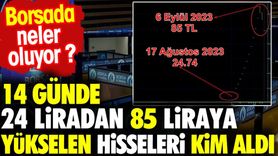 14 Günde 24 Liradan 85 Liraya Yükselen Hisseleri Kim Aldı?