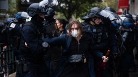 Paris'te Filistin'e Destek Gösterisi