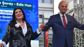 Yeşilçam'ın İki Ustası Türkan Şoray ve Ediz Hun İzmir'de Buluştu