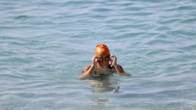 Fethiye'de Uluslararası Açık Su Yüzme Yarışı Yapıldı