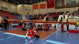 Burdur'da Oturarak Voleybol Avrupa Şampiyonası B Kategorisi Başladı