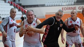 Edirne'de Uluslararası Veteran Basketbol Turnuvası Heyecanı Başladı