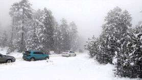 Ulus Dağı'na Kar Yağdı: Dronla Görüntülendi