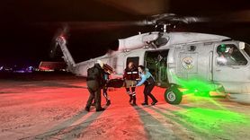 Gökçeada'dan Çanakkale'ye Askeri Helikopterle Hastaya Acil Sevk