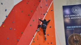 Muş'ta Spor Tırmanış Temel Seviye Eğitimi Başladı