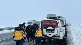 Şanlıurfa'da Kar Engellerini Aşan Paletli Ambulans Hizmeti