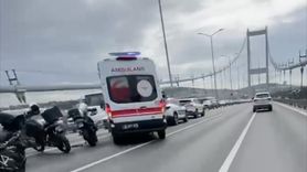 15 Temmuz Şehitler Köprüsü'nde Polis Kazası