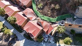 Artvin'deki Heyelan Turistik Tesisin Bazı Kısımlarını Yıktı