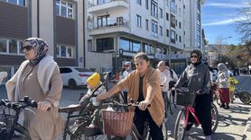 Çankırı'da Kadınlar Günü Bisiklet Turu